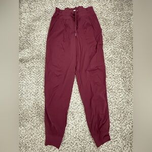 Lululemon Burgundy Running Jogger Pants